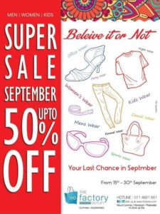 Super Sale September Up to 50% off