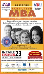 12 Month Executive MBA from a ​World Class University