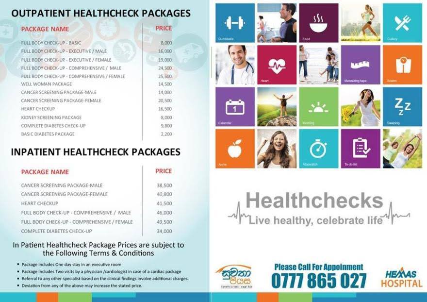Live Healthy & Celebrate Life. Enjoy Special Health Check Packages from Hemas Hospitals