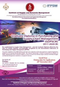 Graduate Diploma in Purchasing and Supply Chain Management