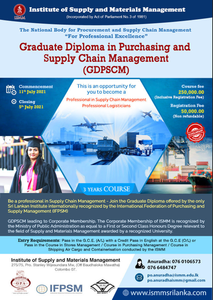 Graduate Diploma In Purchasing And Supply Chain Management GDPSCM 